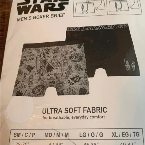 Disney Star Wars R2-D2 Boxer Brief Underwear Men’s Size Large New - Picture 3 of 3